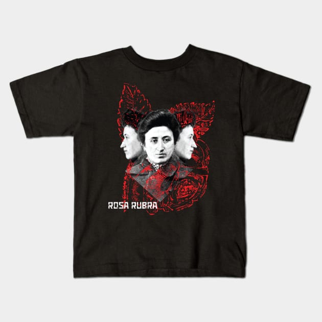 Rosa Rubra dark Kids T-Shirt by Anthraey